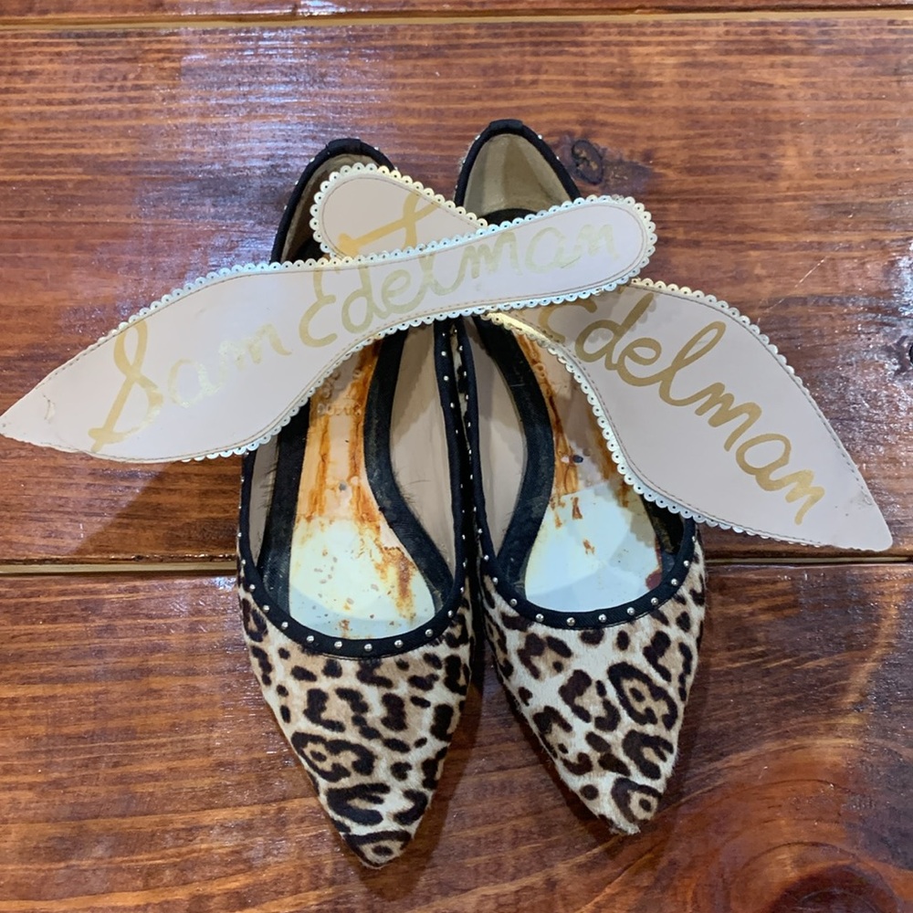 Sam Edelman Rivera Flats Animal Print Sz 7.5 - Picture 12 of 17